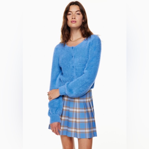 Aritzia Sunday Best Carmen Cardigan Soft Blue Button-Up - Picture 2 of 8